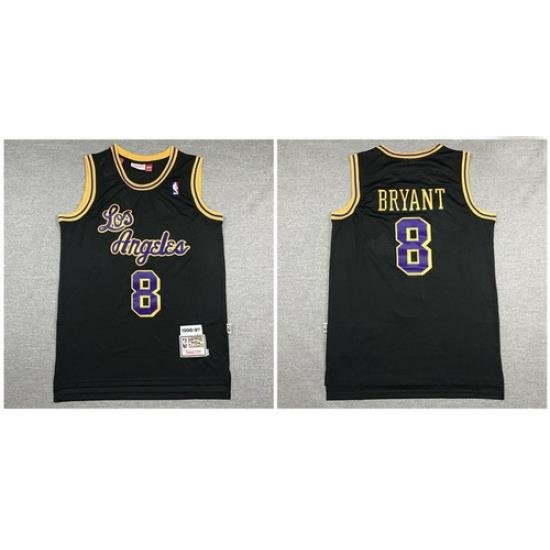 Lakers 8 Kobe Bryant Black 1996 97 Hardwood Classics Swingman Jersey