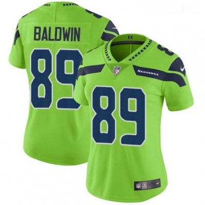 Womens Nike Seattle SeahaWks 89 Doug BaldWin Limited Green Rush Vapor Untouchable NFL Jersey