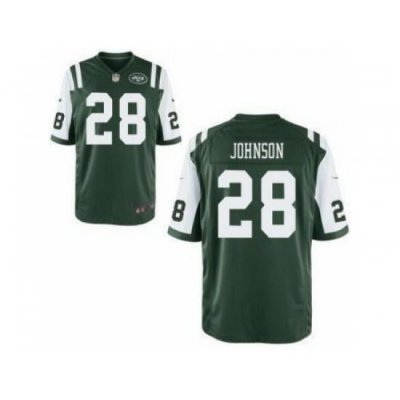 Nike New York Jets 28 Chris Johnson Green Elite NFL Jersey