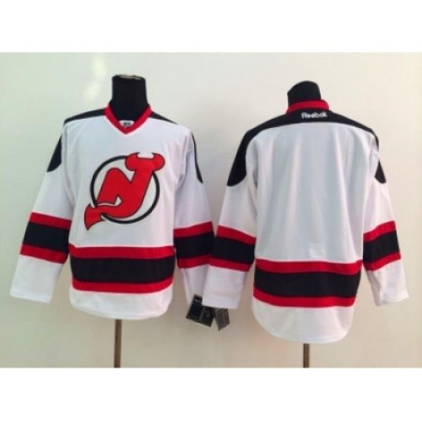 NHL New Jersey Devils blank white Stitched Jerseys