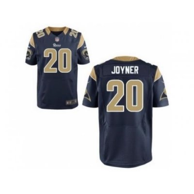 Nike St. Louis Rams 20 LaMarcus Joyner Blue Elite NFL Jersey