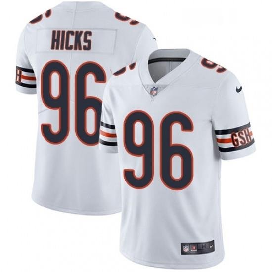 Youth Nike Chicago Bears 96 Akiem Hicks White Vapor Untouchable Limited Player NFL Jersey