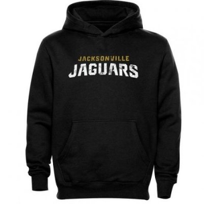 NFL Jacksonville Jaguars Faded Wordmark Hoodie Black