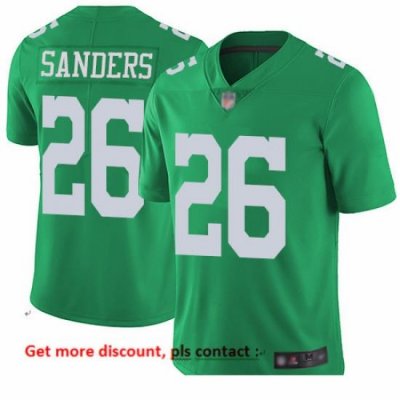 Eagles 26 Miles Sanders Green Men Stitched Football Limited Rush Jersey