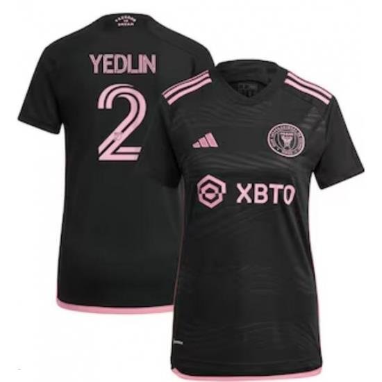 Women's Inter Miami CF DeAndre Yedlin adidas Black 2023 La Noche Replica Player Jersey