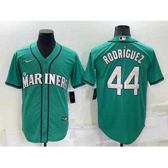 Men Seattle Mariners 44 Julio Rodriguez Ray Green Stitched MLB Cool Base Nike Jersey