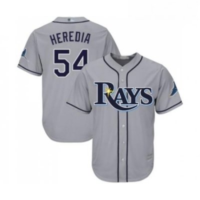 Youth Tampa Bay Rays 54 Guillermo Heredia Replica Grey Road Cool Base Baseball Jersey