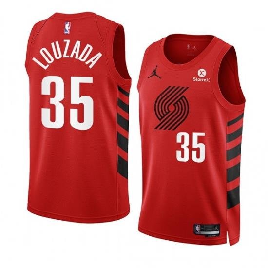 Men Portland Trail Blazers 35 Didi Louzada 2022 23 Red Statement Edition Swingman Stitched Basketball Jersey