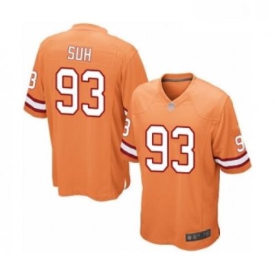 Youth Tampa Bay Buccaneers 93 Ndamukong Suh Limited Orange Glaze Alternate Football Jersey