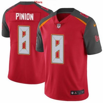 Nike Buccaneers 8 Bradley Pinion Red Team Color Men Stitched NFL Vapor Untouchable Limited Jersey