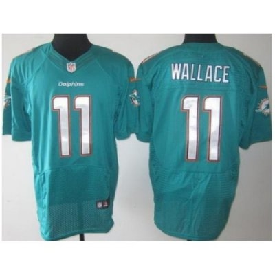 Nike Miami Dolphins 11 Mike Wallace Green Elite NFL Jersey