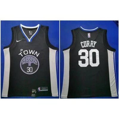 Warriors 30 Stephen Curry Black 2019 20 City Edition Nike Swingman Jersey