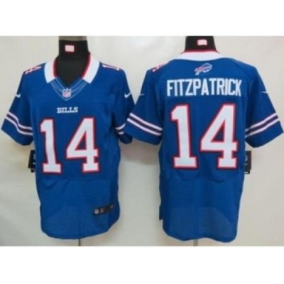 Nike Buffalo Bills 14 ryan fitzpatrick blue Elite NFL Jersey