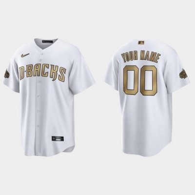 Men Women Youth Custom Arizona Diamondbacks 2022 Mlb All Star Game White Replica Jersey