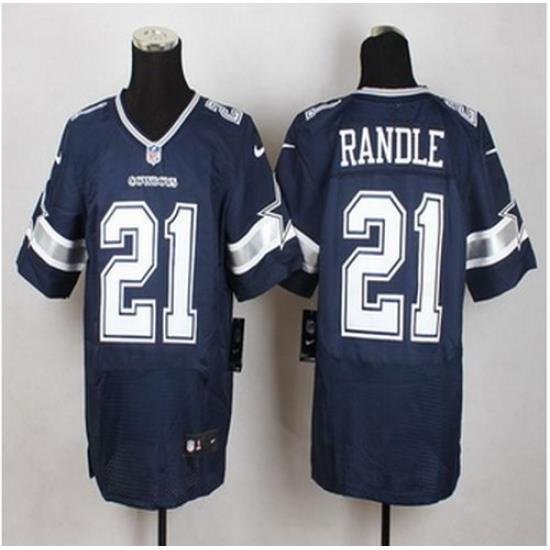 NeW Dallas CoWboys #21 Joseph Randle Navy Blue Team Color Men Stitched NFL Elite jersey