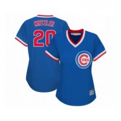 Womens Chicago Cubs 20 Brandon Kintzler Authentic Royal Blue Cooperstown Baseball Jersey