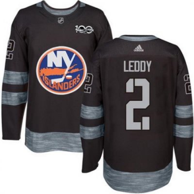 Islanders #2 Nick Leddy Black 1917 2017 100th Anniversary Stitched NHL Jersey