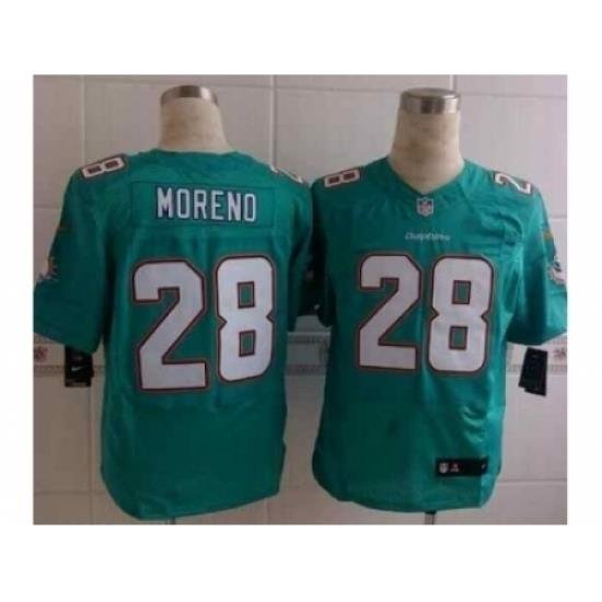 Nike Miami Dolphins 28 Knowshon Moreno Green Elite NFL Jersey