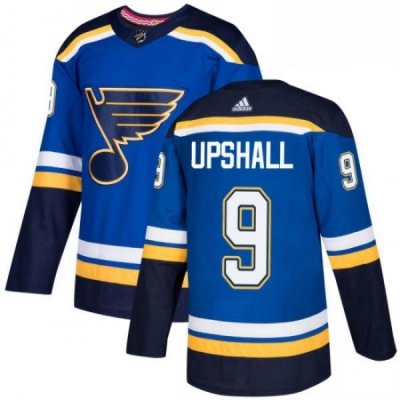 Mens Adidas St Louis Blues 9 Scottie Upshall Authentic Royal Blue Home NHL Jersey