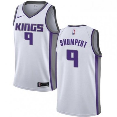 Youth Nike Sacramento Kings 9 Iman Shumpert Authentic White NBA Jersey Association Edition