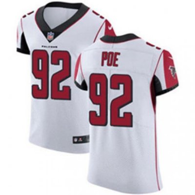 Nike Falcons #92 Dontari Poe White Mens Stitched NFL Vapor Untouchable Elite Jersey