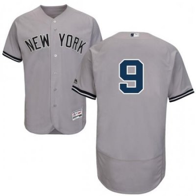 Mens Majestic New York Yankees 9 Roger Maris Grey Road Flex Base Authentic Collection MLB Jersey