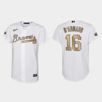 Youth Travis D'Arnaud Atlanta Braves 2022 Mlb All Star Game White Jersey