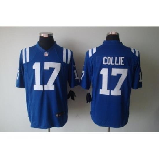 Nike Indianapolis Colts 17 Austin Collie Blue Limited NFL Jersey