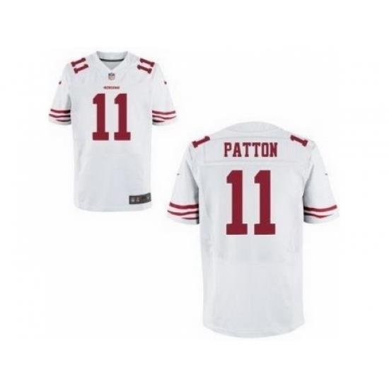 Nike San Francisco 49ers 11 Quinton Patton White Elite NFL Jersey