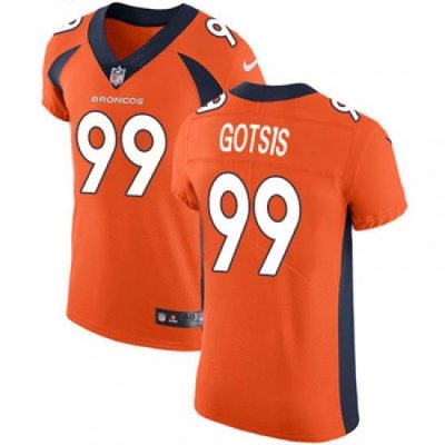 Nike Broncos #99 Adam Gotsis Orange Team Color Mens Stitched NFL Vapor Untouchable Elite Jersey