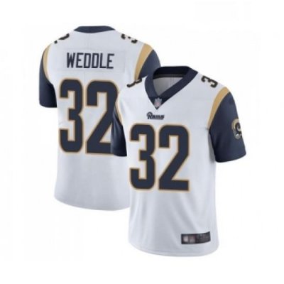 Youth Los Angeles Rams 32 Eric Weddle White Vapor Untouchable Limited Player Football Jersey