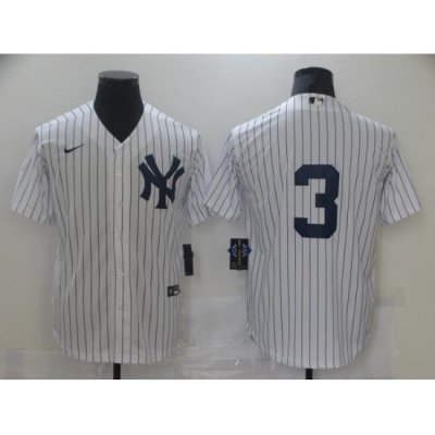 Men Nike NeW York Yankees Babe Ruth 3 White Road Flex Base Authentic Collection Jersey