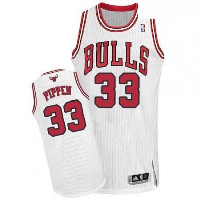 Womens Adidas Chicago Bulls 33 Scottie Pippen Authentic White Home NBA Jersey