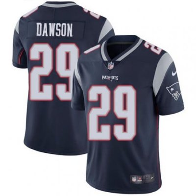 Nike Patriots #29 Duke Dawson Navy Blue Team Color Mens Stitched NFL Vapor Untouchable Limited Jersey