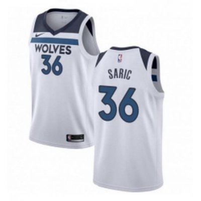 Womens Nike Minnesota Timberwolves 36 Dario Saric Swingman White NBA Jersey Association Edition