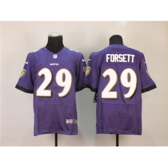 Nike Baltimore Ravens 29 forsett Purple Elite NFL Jersey