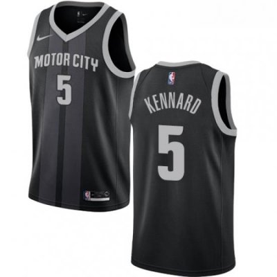 Womens Nike Detroit Pistons 5 Luke Kennard Swingman Black NBA Jersey City Edition