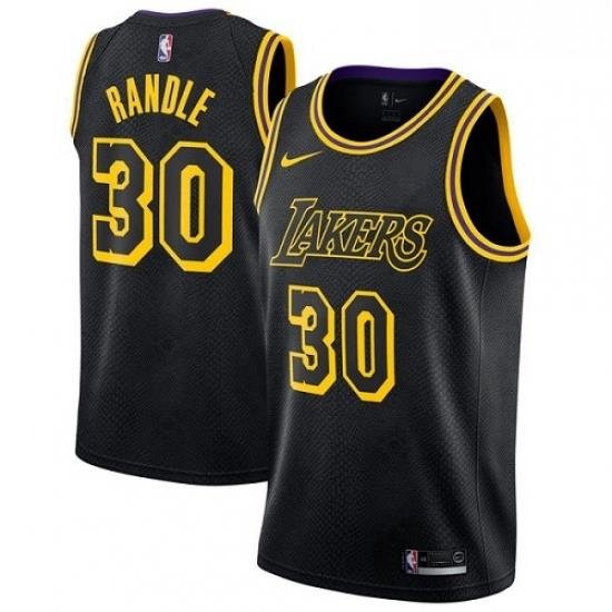 Womens Nike Los Angeles Lakers 30 Julius Randle Swingman Black NBA Jersey City Edition