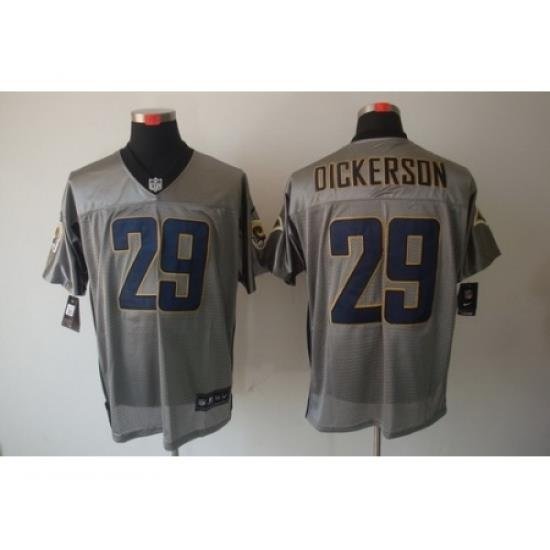 Nike St. Louis Rams 29 Eric Dickerson Grey Elite Shadow NFL Jersey