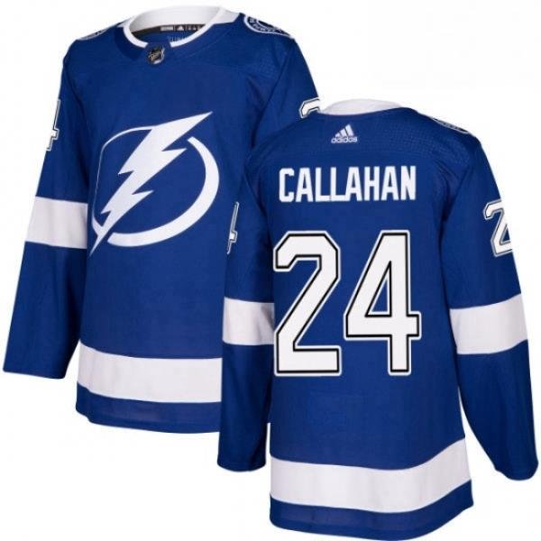 Mens Adidas Tampa Bay Lightning 24 Ryan Callahan Premier Royal Blue Home NHL Jersey