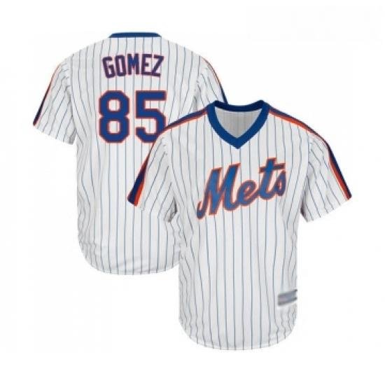 Mens NeW York Mets 85 Carlos Gomez Replica White Alternate Cool Base Baseball Jersey