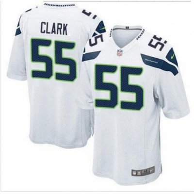 Youth NEW Seattle Seahawks #55 Frank Clark White Stitched NFL Elite Jersey