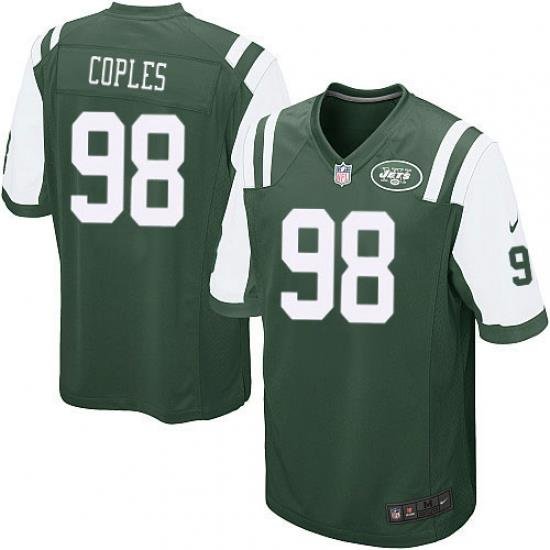 Youth Nike NeW York Jets #98 Quinton Coples Game Green Team Color NFL Jersey