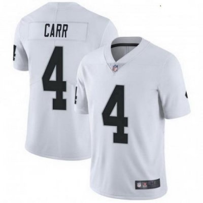 Youth Las Vegas Raiders 4 Derek Carr White Untouchable Vapor Limited Jersey