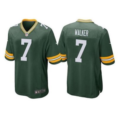 Men Green Bay Packers 7 Quay Walker Green Stitched Football Jerseyy