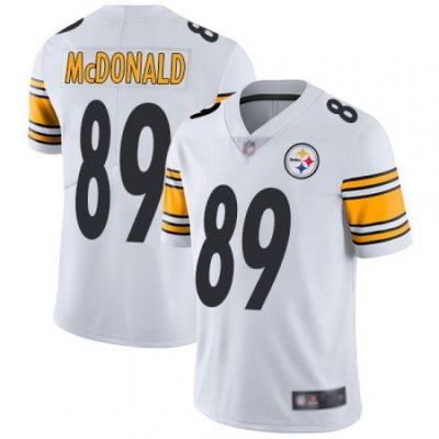 Steelers 89 Vance McDonald White Men Stitched Football Vapor Untouchable Limited Jersey