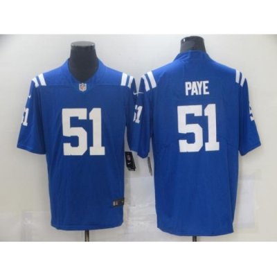 Nike Indianapolis Colts 1 Kwity Paye Royal 2021 NFL Draft Vapor Untouchable Limited Jersey