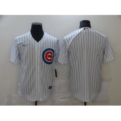 Men Chicago Cubs Nike White Blank Jersey