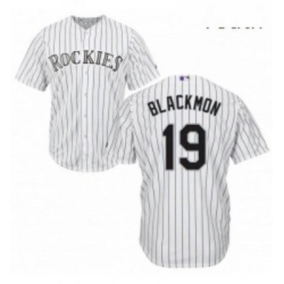 Youth Majestic Colorado Rockies 19 Charlie Blackmon Authentic White Home Cool Base MLB Jersey