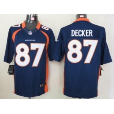 Nike Denver Broncos 87 Eric Decker Blue Limited NFL Jersey